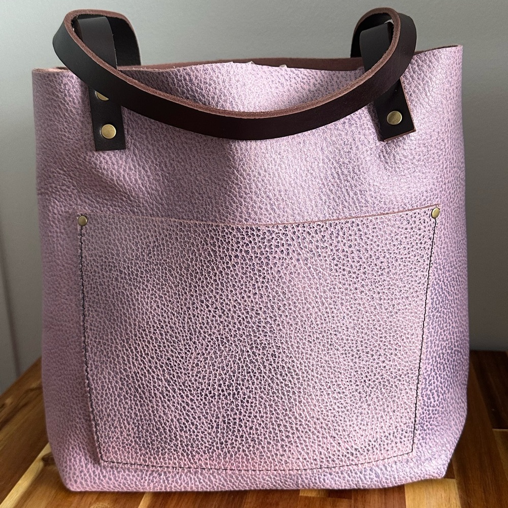 Medium Lilac Portland Leather Tote